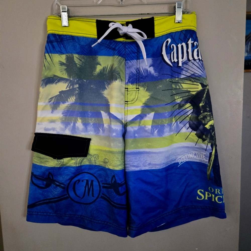 5 for $25 Captian Morgans Rum Men's Medium Swimming Shorts Trunks Swim Beer Bar